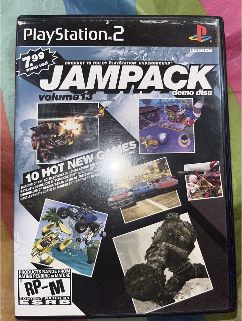 Jampack Vol. 13 RP-M Rating (PS2) Minor Insert Wear. Tested. No Scratches.
